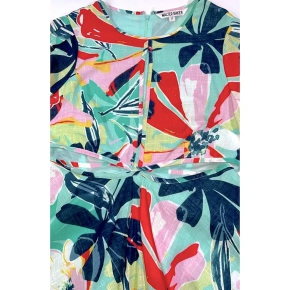 Walter Baker Hannah Floral Dress w/ Cut Out Details (Size: 12) - Picture 3 of 7